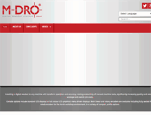 Tablet Screenshot of m-dro.co.uk